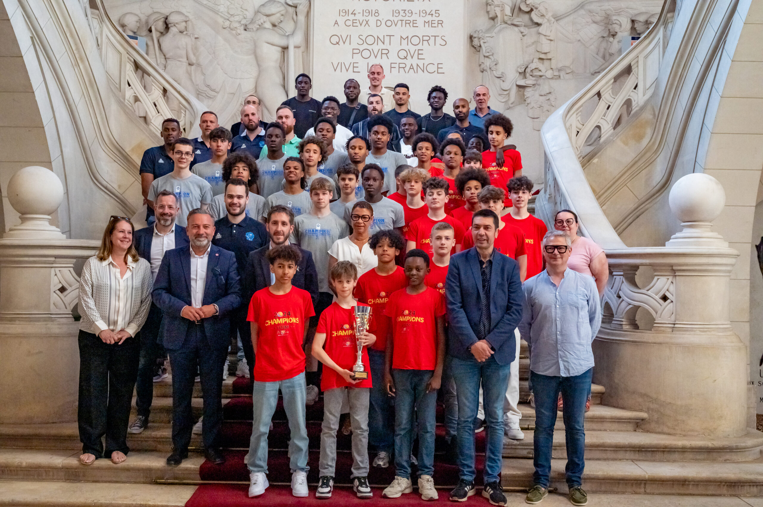 Cérémonie remise des récompenses titre u15champion de France U15 ELITE
